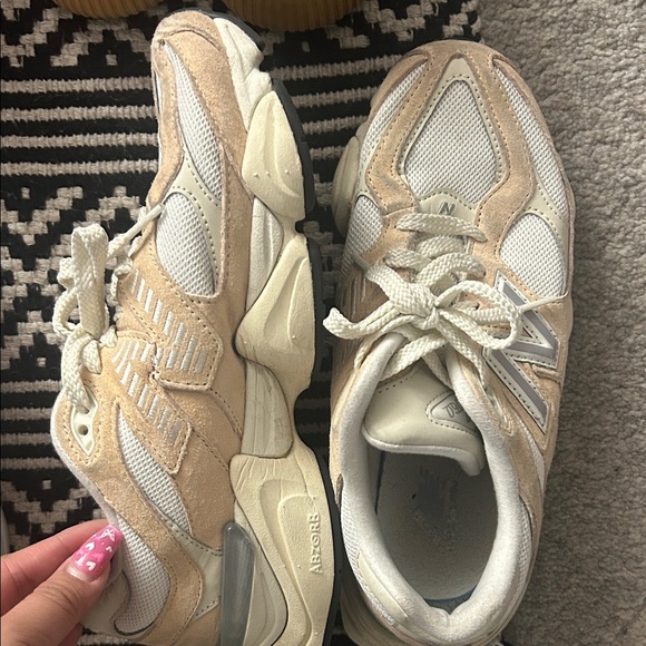 New Balance Shoes - New Balance Cream and White Athletic Shoes